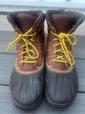 Vtg Nike ACG Zoom Air Hiking Boots Mens 8.5 Brown Leather Vintage Rugged Y2K Nike ACG Brown Leather Upper Boots for Men | eBay main image 4